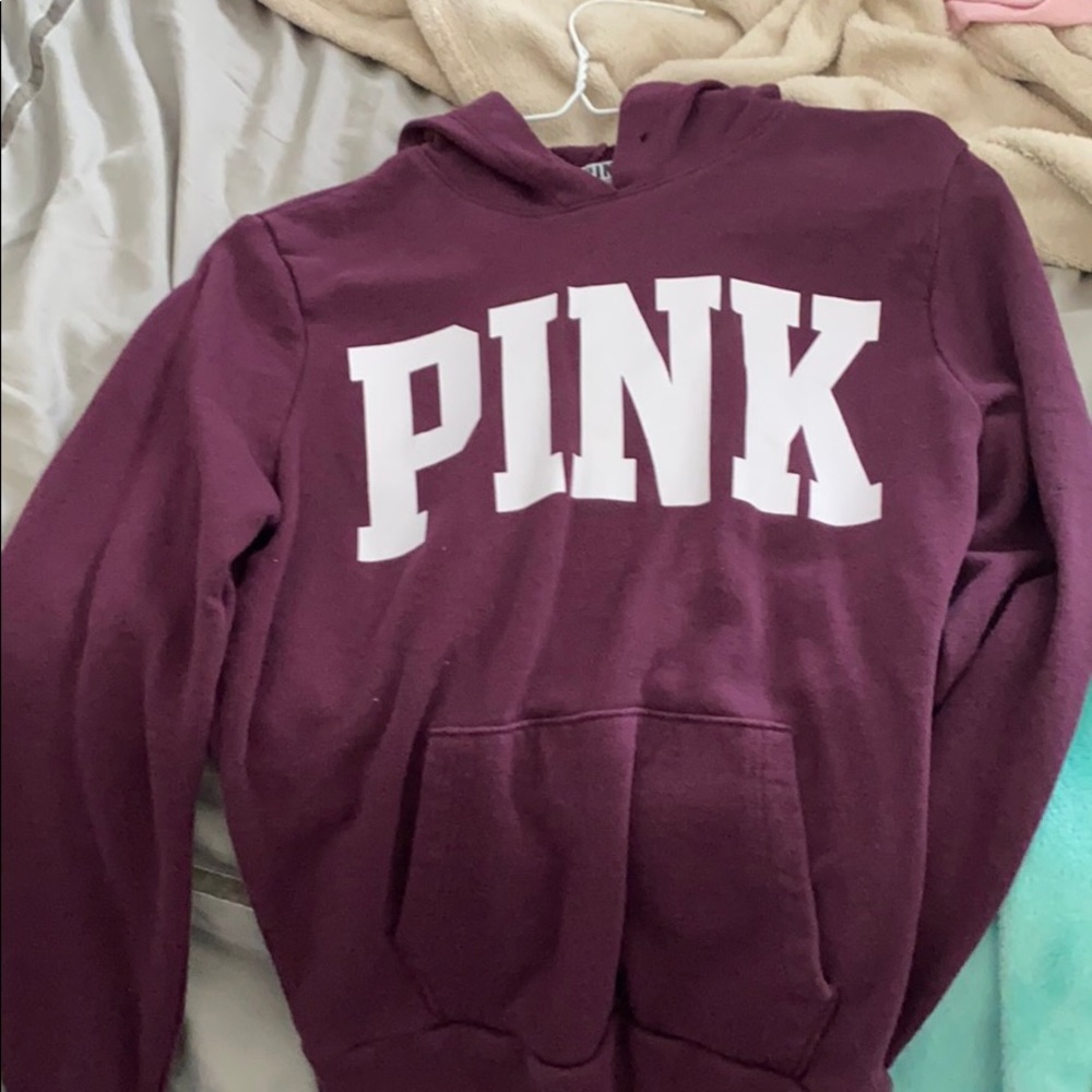 Burgundy pink hoodie